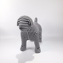 Cute fabric black & white color dog model window display props for Clothing store dog mannequin